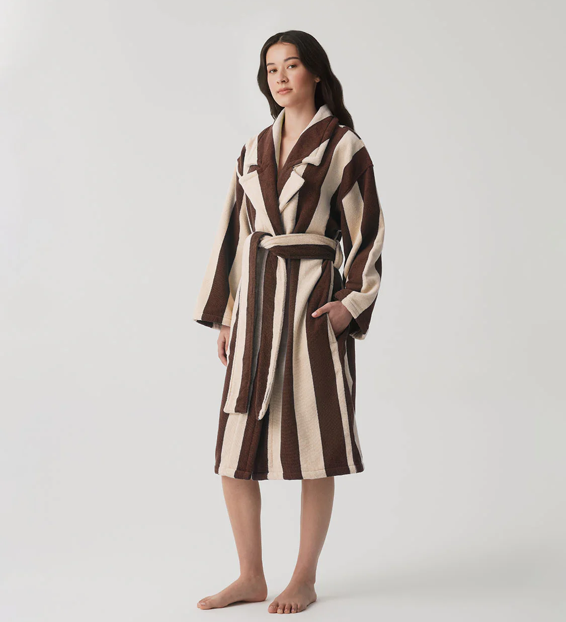 HOMMEY - ROBE | TERRY [SIZE:S/M CLR:TIRAMISU]