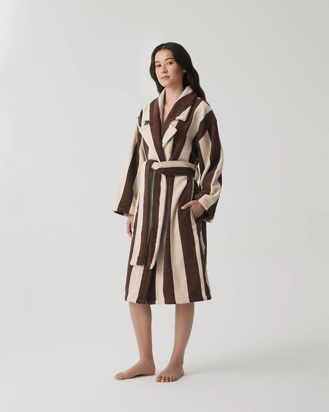 HOMMEY - ROBE | TERRY [SIZE:L/XL CLR:TIRAMISU]