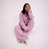 HOMMEY - LONG SLEEVE SLEEP SHIRT | ASTER | LARGE