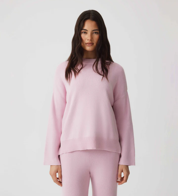 HOMMEY - COTTON CASHMERE SWEATER | ROSE | EXTRA SMALL