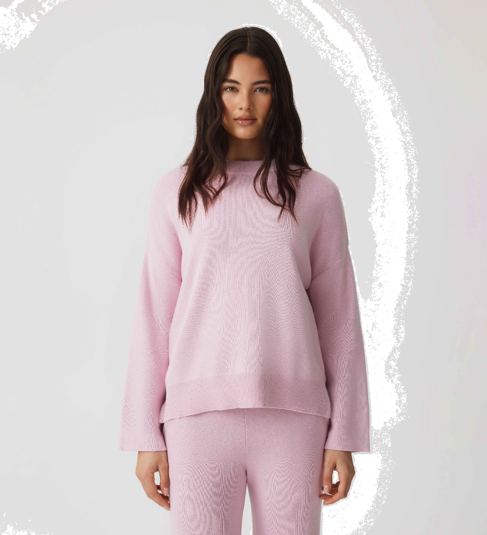 HOMMEY - COTTON CASHMERE SWEATER | ROSE | EXTRA LARGE