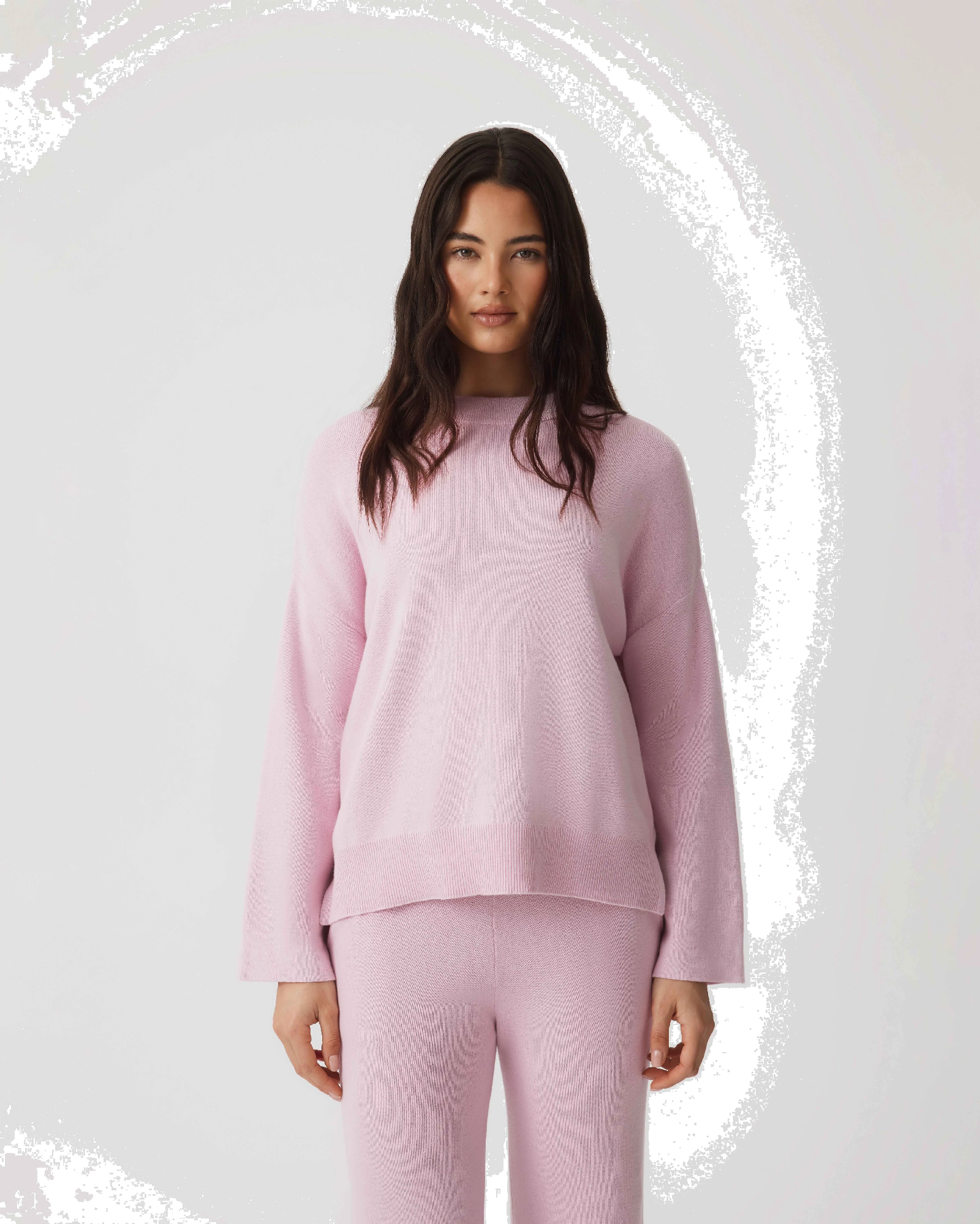 HOMMEY - COTTON CASHMERE SWEATER | ROSE | EXTRA LARGE