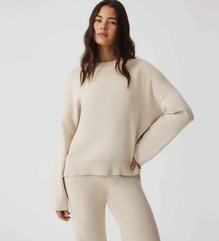 HOMMEY - COTTON CASHMERE SWEATER | CLOUD | EXTRA SMALL