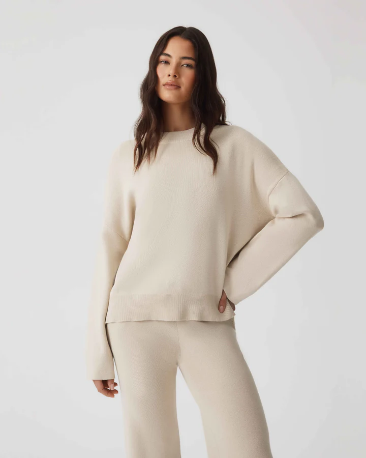 HOMMEY - COTTON CASHMERE SWEATER | CLOUD | EXTRA SMALL