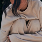 HOMMEY - COTTON CASHMERE SWEATER | CLOUD | EXTRA SMALL