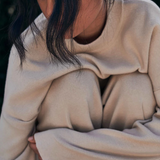 HOMMEY - COTTON CASHMERE SWEATER | CLOUD | EXTRA SMALL