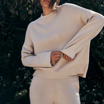 HOMMEY - COTTON CASHMERE SWEATER | CLOUD | EXTRA SMALL