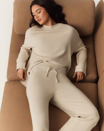 HOMMEY - COTTON CASHMERE SWEATER | CLOUD | EXTRA SMALL
