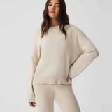 HOMMEY - COTTON CASHMERE SWEATER | CLOUD | EXTRA LARGE