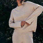 HOMMEY - COTTON CASHMERE SWEATER | CLOUD | EXTRA LARGE