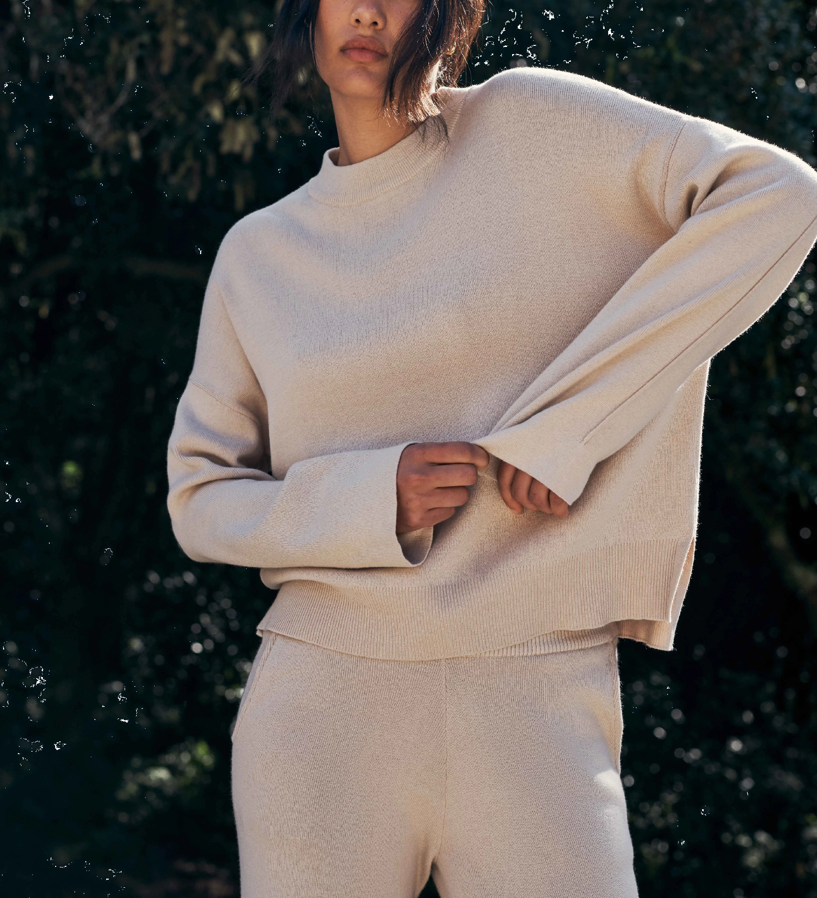 HOMMEY - COTTON CASHMERE SWEATER | CLOUD | EXTRA LARGE