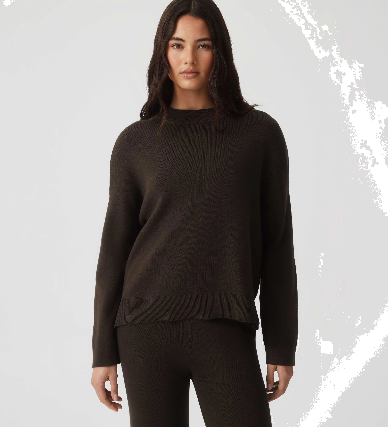HOMMEY - COTTON CASHMERE SWEATER | CHESTNUT | EXTRA SMALL