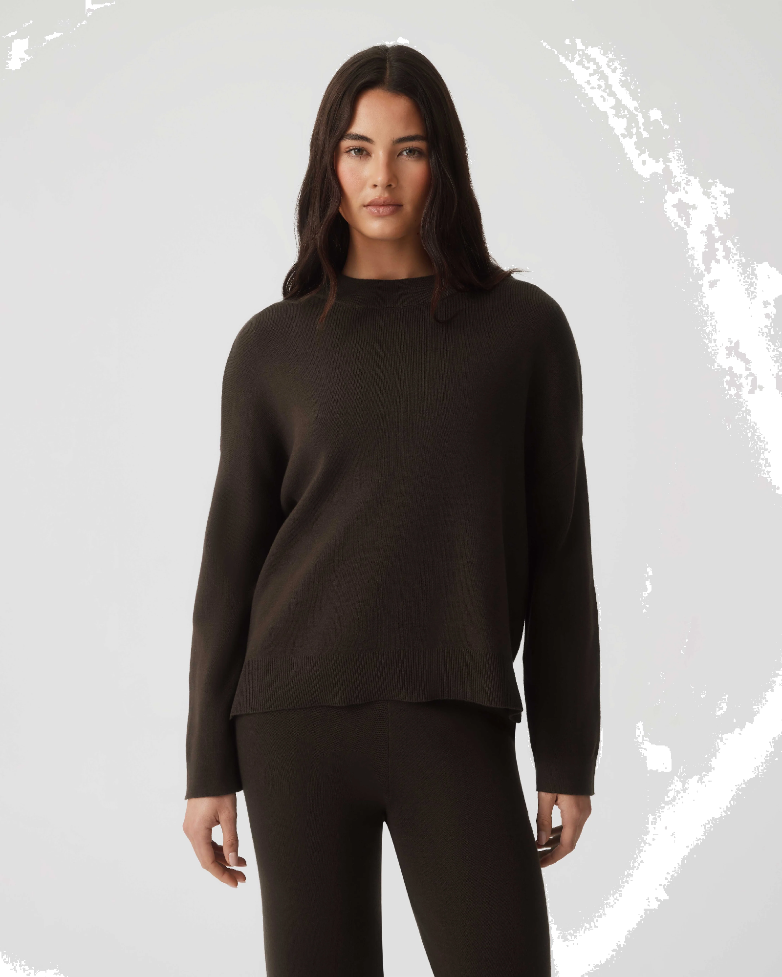 HOMMEY - COTTON CASHMERE SWEATER | CHESTNUT | EXTRA SMALL