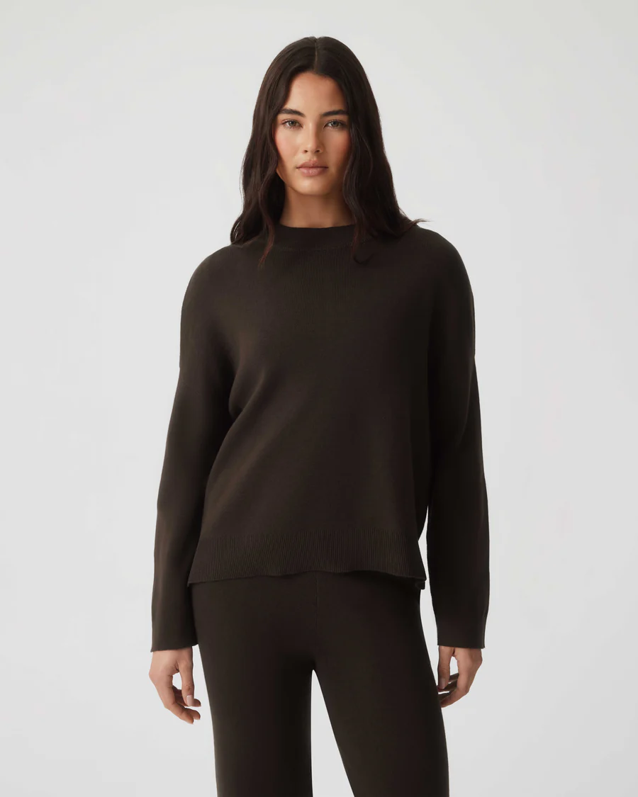 HOMMEY - COTTON CASHMERE SWEATER | CHESTNUT | SMALL
