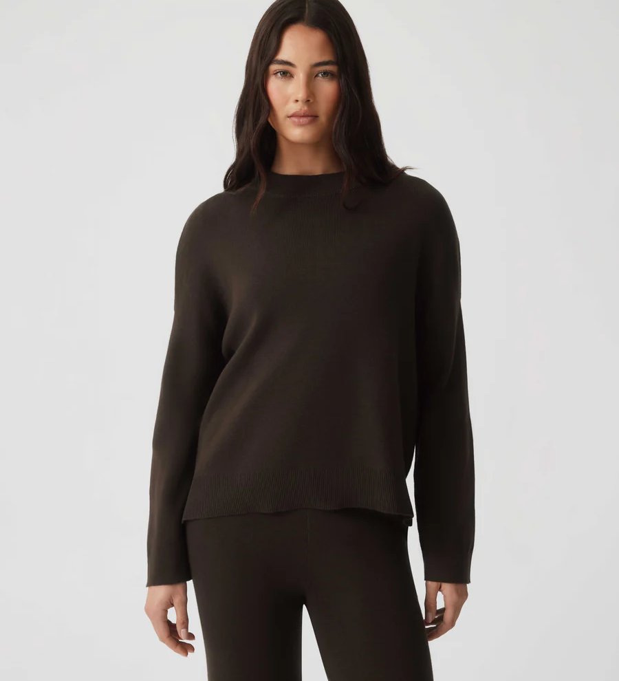 HOMMEY - COTTON CASHMERE SWEATER | CHESTNUT | SMALL
