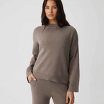 HOMMEY - COTTON CASHMERE SWEATER | MUSHROOM | EXTRA SMALL