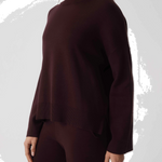HOMMEY - COTTON CASHMERE SWEATER | WINE | EXTRA SMALL