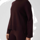 HOMMEY - COTTON CASHMERE SWEATER | WINE | EXTRA SMALL