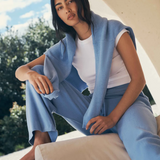 HOMMEY - COTTON CASHMERE SWEATER | FROST | EXTRA SMALL