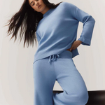 HOMMEY - COTTON CASHMERE SWEATER | FROST | EXTRA SMALL
