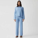 HOMMEY - COTTON CASHMERE SWEATER | FROST | EXTRA SMALL