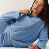 HOMMEY - COTTON CASHMERE SWEATER | FROST | EXTRA LARGE