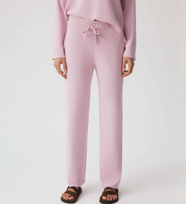HOMMEY - COTTON CASHMERE PANT | ROSE | EXTRA SMALL