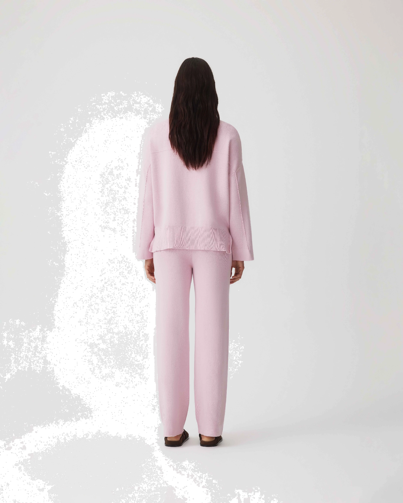 HOMMEY - COTTON CASHMERE PANT | ROSE | EXTRA SMALL