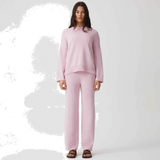 HOMMEY - COTTON CASHMERE PANT | ROSE | EXTRA SMALL