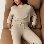 HOMMEY - COTTON CASHMERE PANT | CLOUD | EXTRA SMALL
