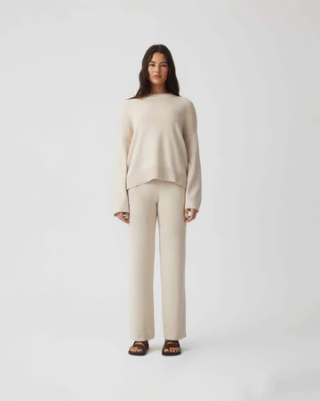 HOMMEY - COTTON CASHMERE PANT | CLOUD | EXTRA SMALL