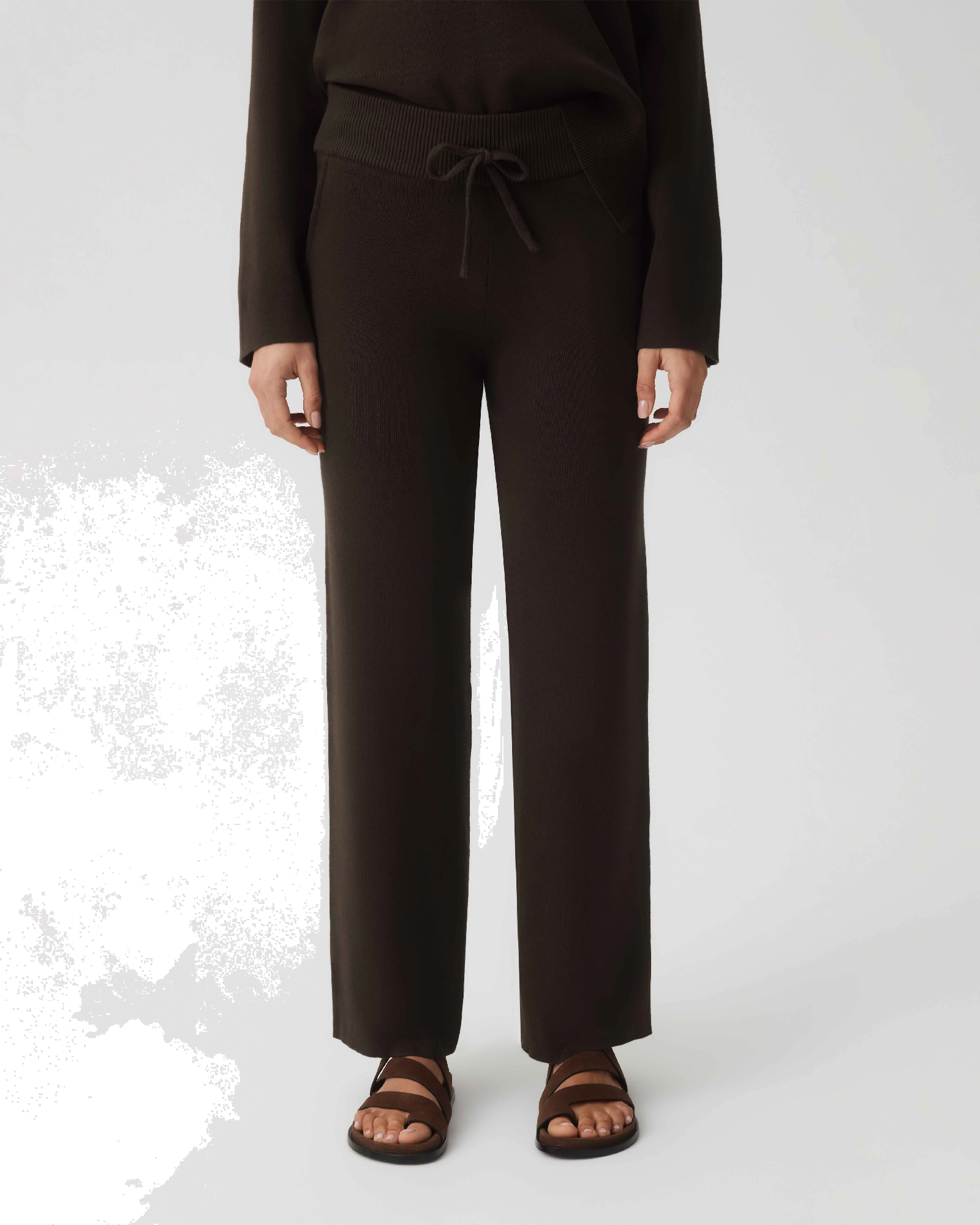 HOMMEY - COTTON CASHMERE PANT | CHESTNUT | EXTRA SMALL