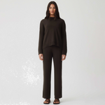 HOMMEY - COTTON CASHMERE PANT | CHESTNUT | EXTRA SMALL