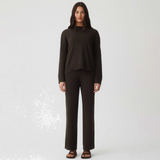 HOMMEY - COTTON CASHMERE PANT | CHESTNUT | EXTRA SMALL