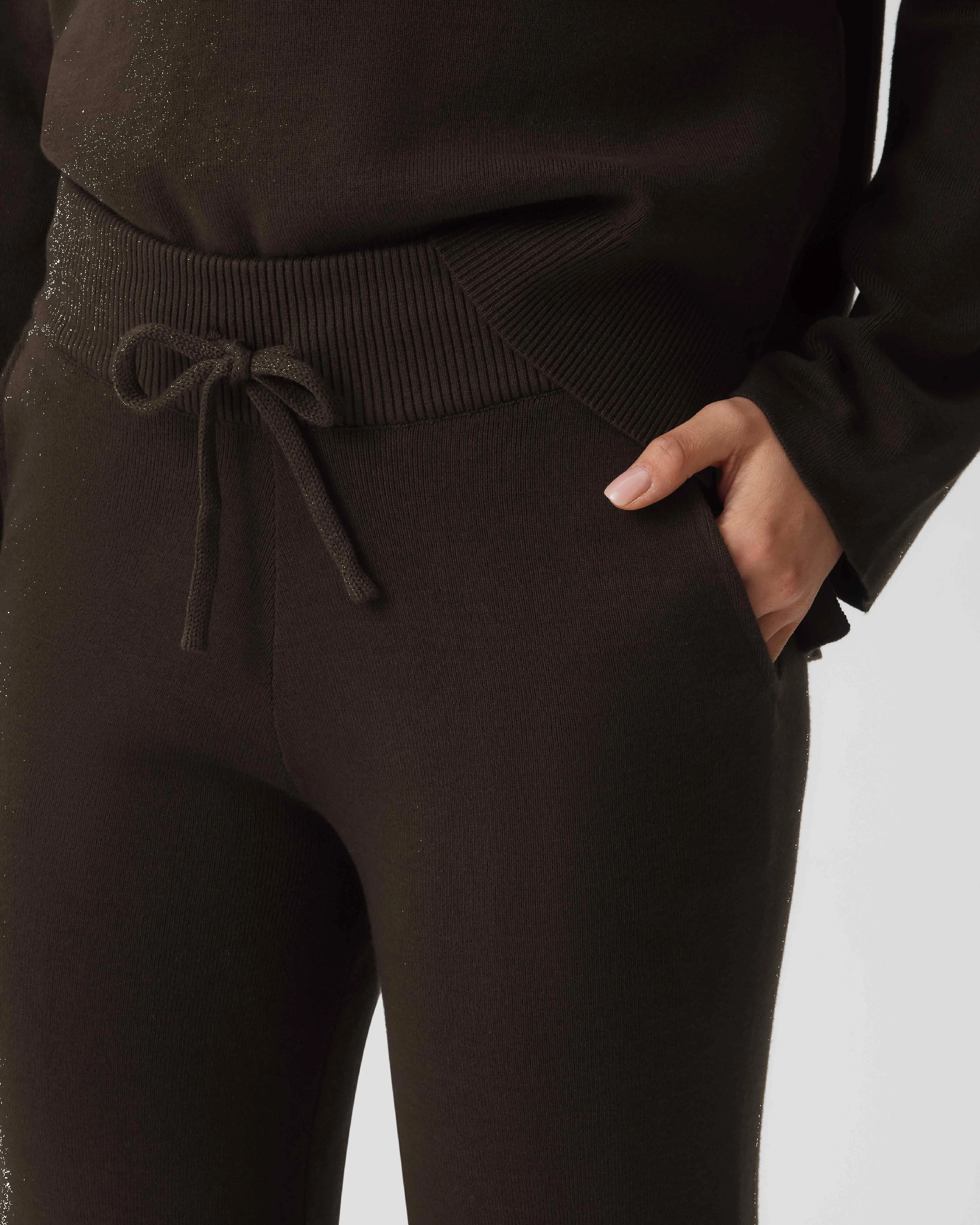 HOMMEY - COTTON CASHMERE PANT | CHESTNUT | EXTRA SMALL