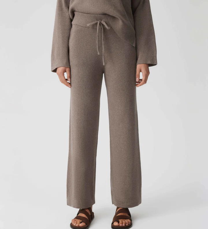 HOMMEY - COTTON CASHMERE PANT | MUSHROOM | EXTRA SMALL