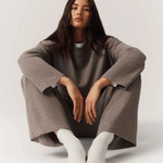 HOMMEY - COTTON CASHMERE PANT | MUSHROOM | EXTRA SMALL
