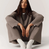 HOMMEY - COTTON CASHMERE PANT | MUSHROOM | EXTRA SMALL