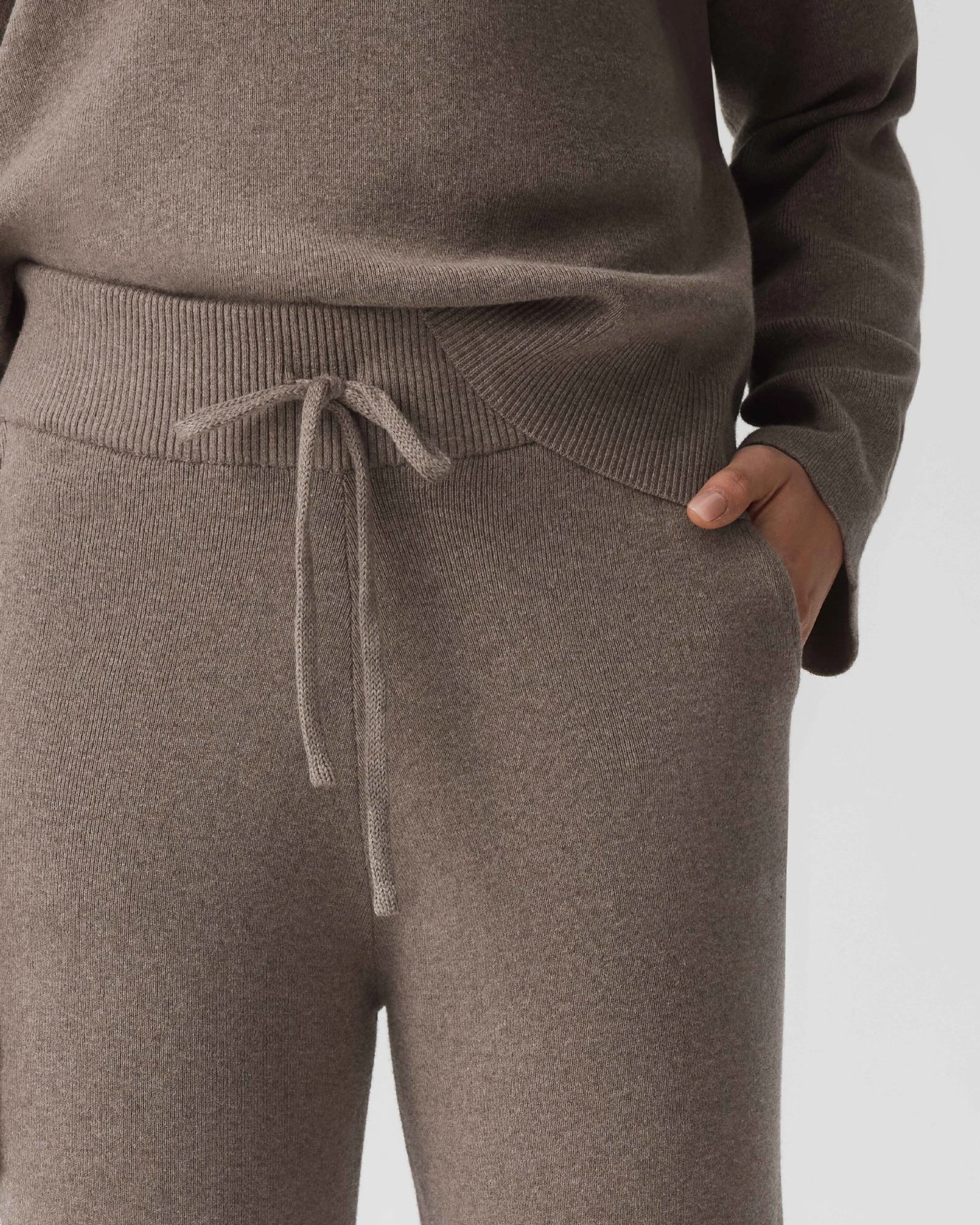 HOMMEY - COTTON CASHMERE PANT | MUSHROOM | EXTRA SMALL