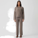 HOMMEY - COTTON CASHMERE PANT | MUSHROOM | EXTRA SMALL