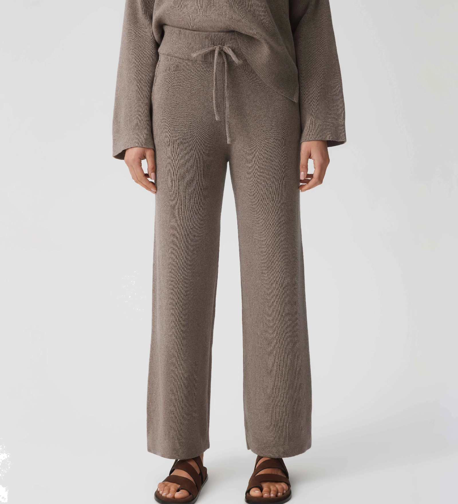 HOMMEY - COTTON CASHMERE PANT | MUSHROOM | SMALL
