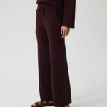 HOMMEY - COTTON CASHMERE PANT | WINE | EXTRA SMALL