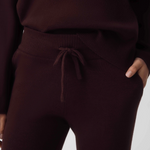 HOMMEY - COTTON CASHMERE PANT | WINE | EXTRA SMALL