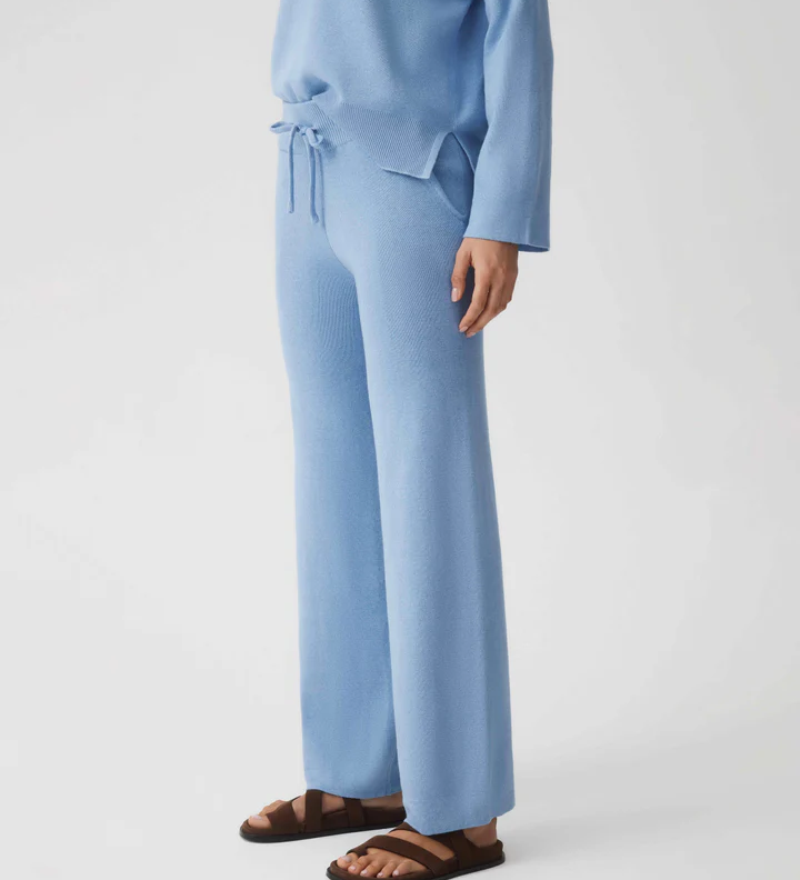 HOMMEY - COTTON CASHMERE PANT | FROST | EXTRA SMALL