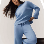 HOMMEY - COTTON CASHMERE PANT | FROST | EXTRA SMALL