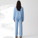HOMMEY - COTTON CASHMERE PANT | FROST | EXTRA SMALL