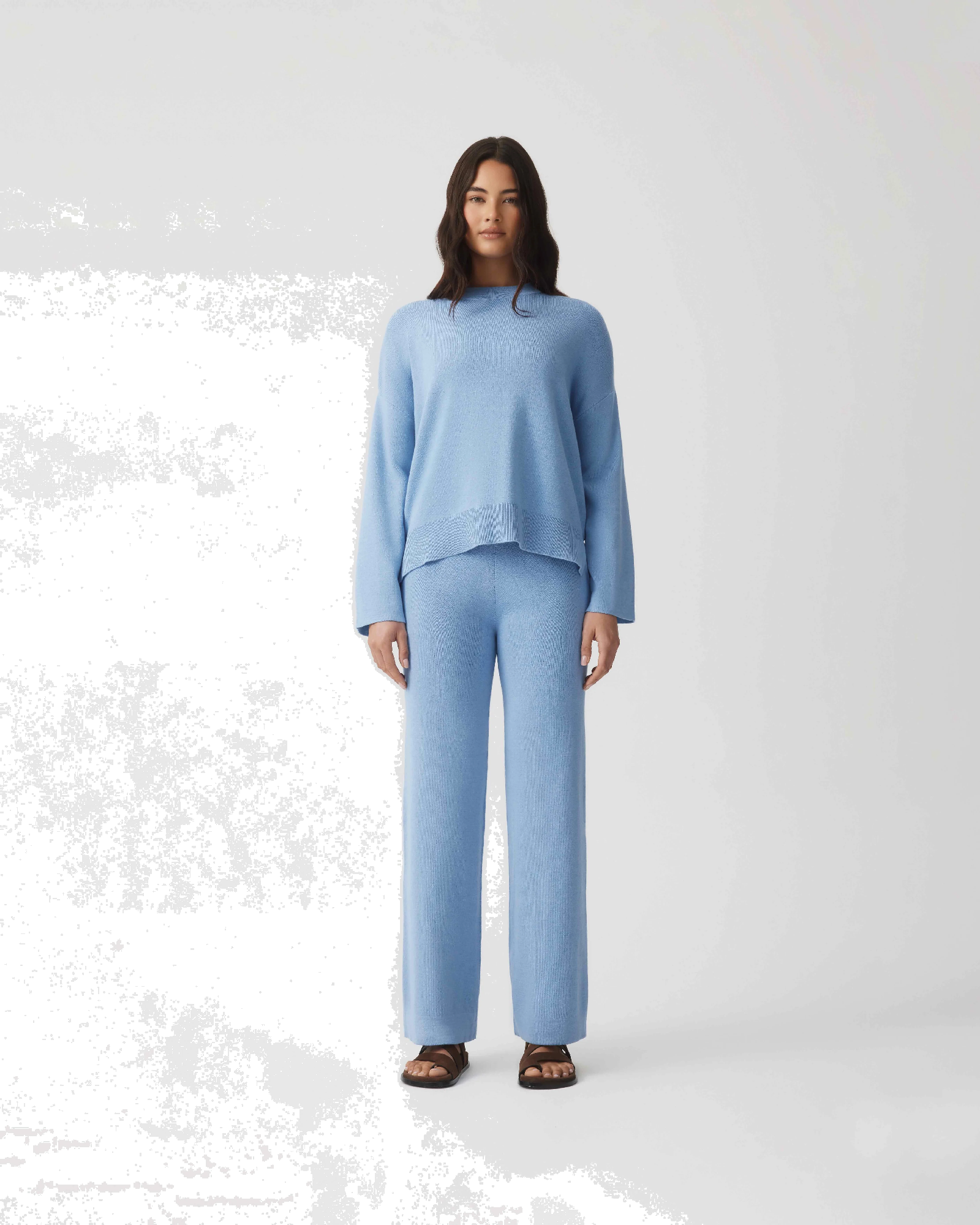HOMMEY - COTTON CASHMERE PANT | FROST | EXTRA SMALL