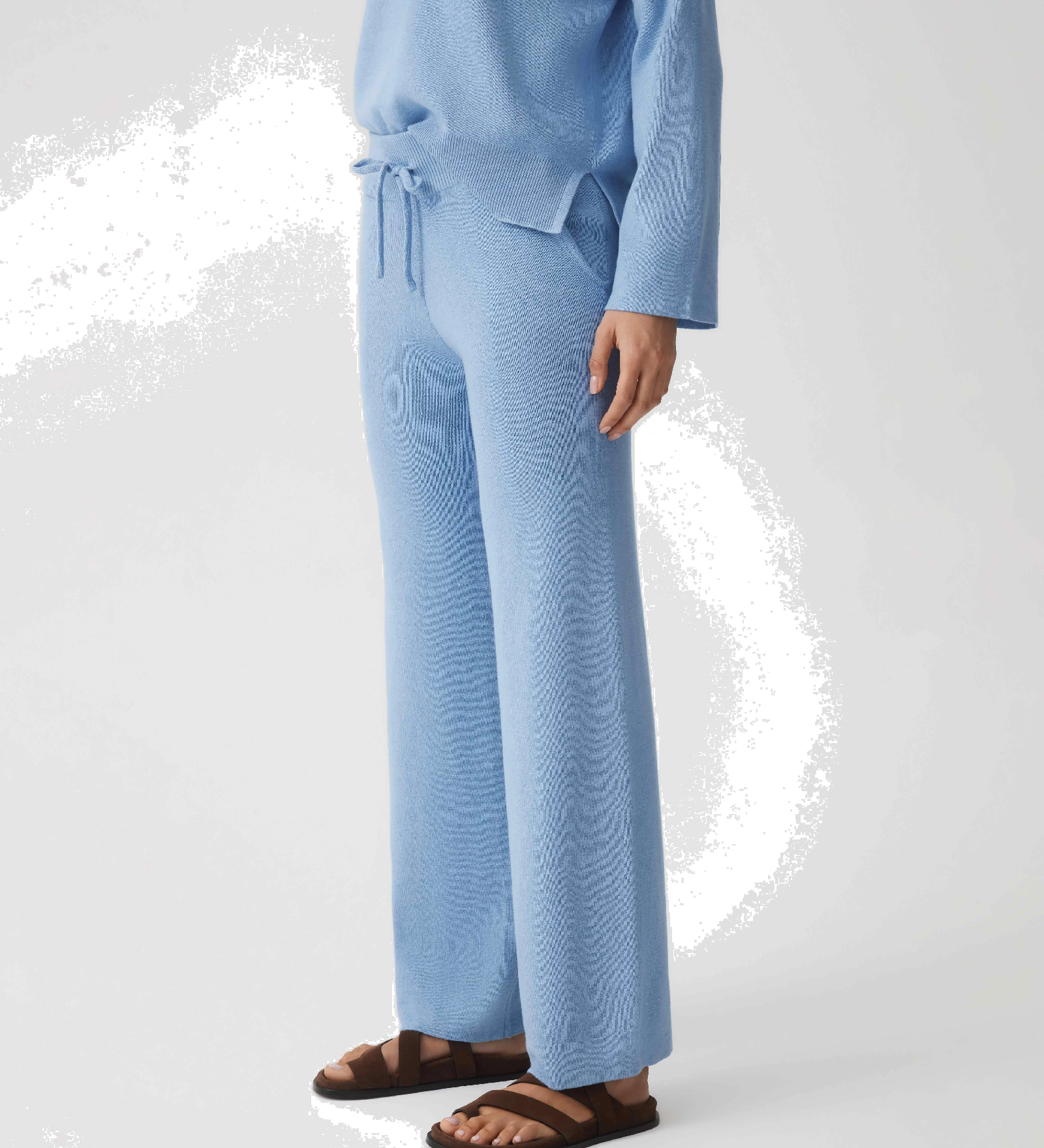 HOMMEY - COTTON CASHMERE PANT | FROST | LARGE