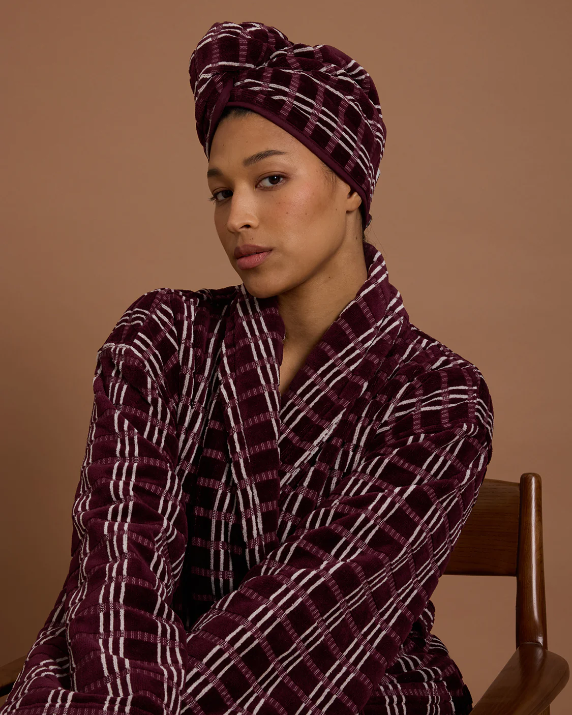 HOMMEY - HAIR WRAP [CLR:BLACKBERRY]