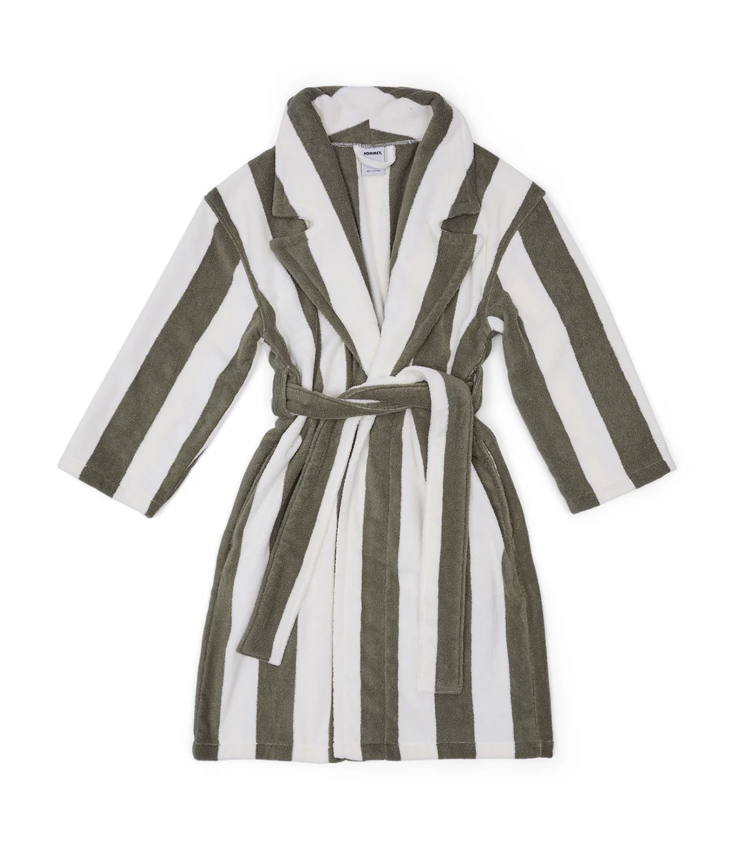 HOMMEY - ROBE | MATCHA STRIPES | L/XL COTTON